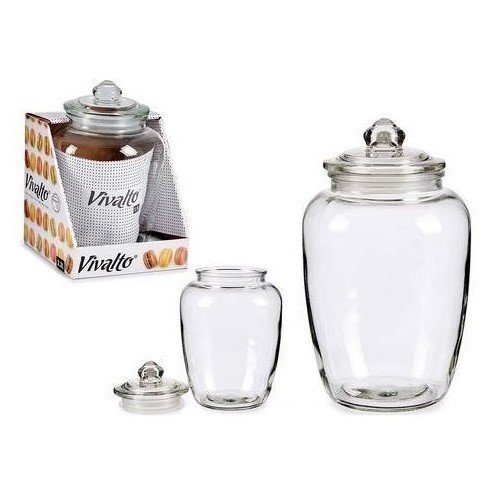 BOTE VIDRIO VIVALTO HERMETICO 2.3L